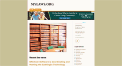 Desktop Screenshot of mylaws.org